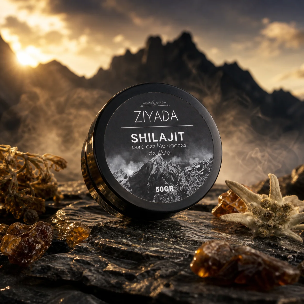 Shilajit Pur Montagnes Altaï